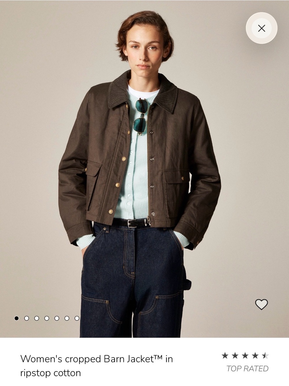 J. Crew Cropped Barn Jacket - Picture 8 of 10